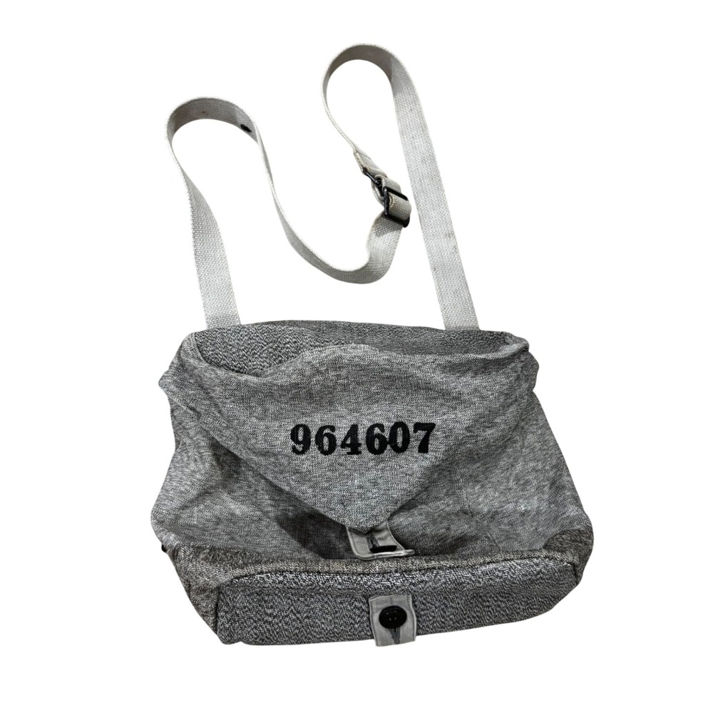 Swiss Military 1950s Salt and Pepper Nettle Canvas Shoulder Bag Gray 964607